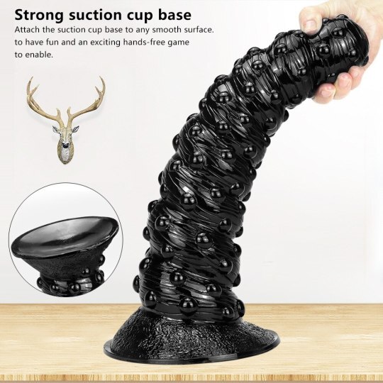 Huge Realistic Black Animal Dildos with Suction Cup