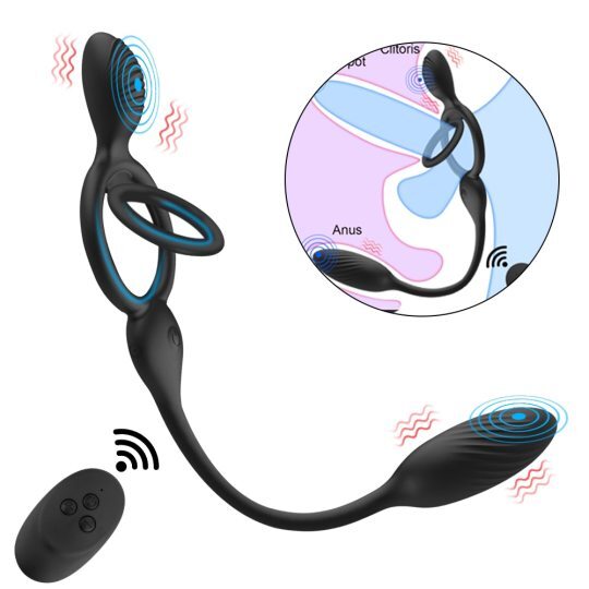 Wireless Remote Control Vibrating Penis Ring