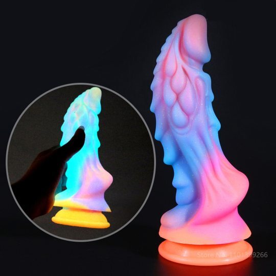 New Luminous Colourful Glowing Monster Dildo