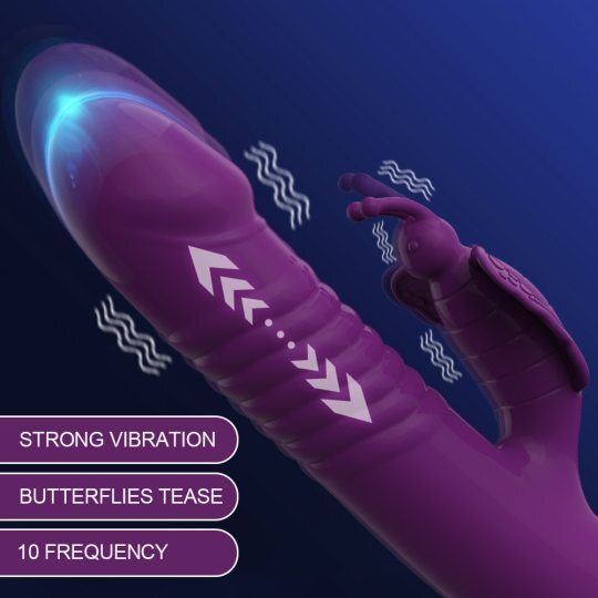 3 in1 Beating Clitoris G Spot Stimulator