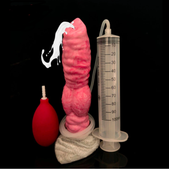 FAAK Gory raw Meat Color Ejaculation Dildo With Suction Cup