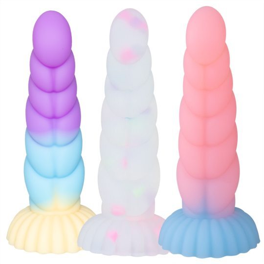 Cute Soft Skin Feeling Realistic Luminous Dildo