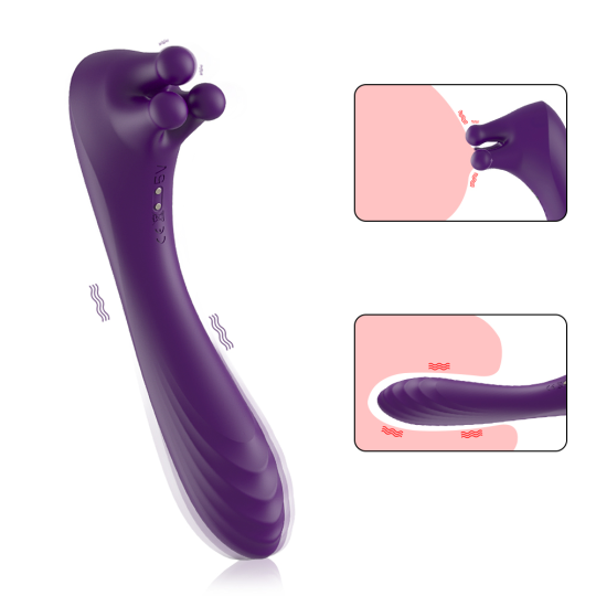 Trio of Fondling Nubs G Spot Clitoral Vibrator