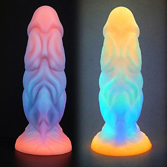 9 inch Luminous Silicone Glowing Monster Dildo