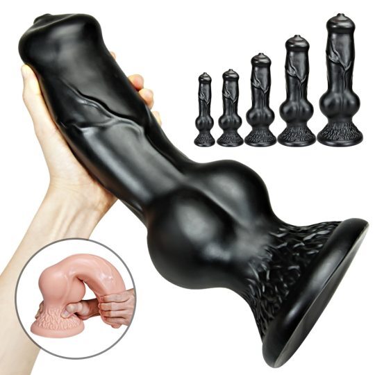 Huge Animal Realistic Dog Knot Dildo