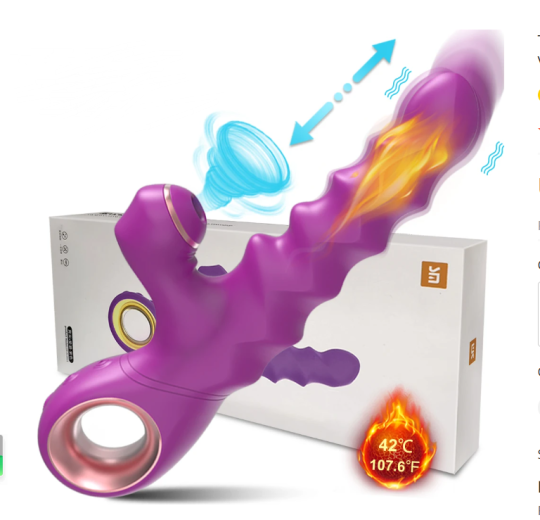 Thrusting Heating Clitoral Sucking Vibrator