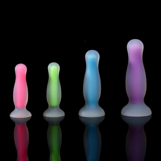 New Luminous Glow In Dark Colorful Butt Plug