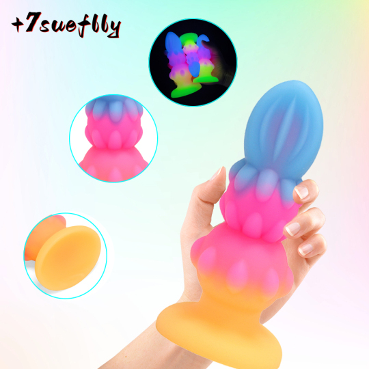 Multi Color Silicone Glowing In Dark Dildos