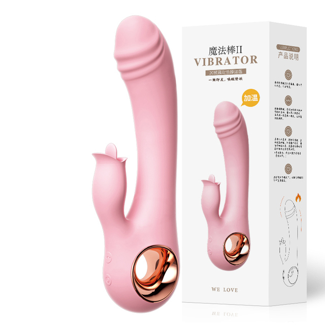 oral suction vibrator Nu Sensuelle Trinitii Triple Action Suction Vibrator, Coral main image 1