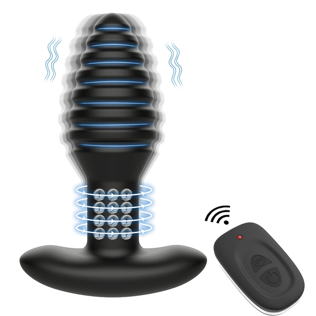 Wireless Remote Control 360 Degree Rotating Anal Vibrator