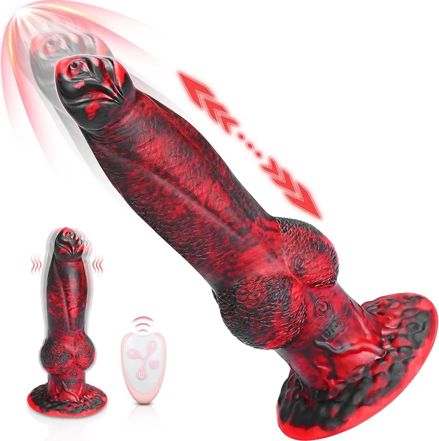 2 In 1 Wireless Remote Control Huge Monster Dildo