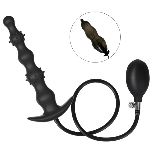 Inflatable Large Soft Silicone Anal Plug Dildo