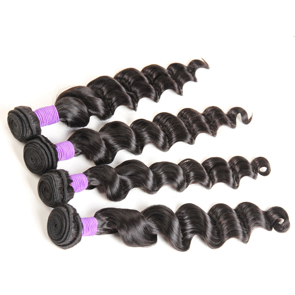 8A Brazilian Loose Deep Wave Hair 4 Bundles Brazilian Virgin Human 8A Brazilian Loose Deep Wave Hair 4 Bundles Brazilian Virgin Human