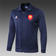 2019 XV DE FRANCE HOME RUGBY JERSEY 18/19 SWEAT PRESENTATION XV DE FRANCE France Rugby Maillot XV DE Jacket JERSEY size S-M-L-XL-3XL
