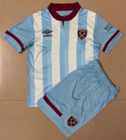 Kids-2021/22 West Ham United away soccer Jersey