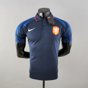 2022/23 Netherlands Royal Blue polo shirt