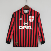 1999/2000 AC milan home Long sleeve retro jersey 1999/2000 AC milan home Long sleeve retro jersey
