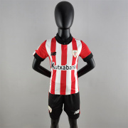 2022/23 Athletic Bilbao Home Kids Kit soccer Jersey