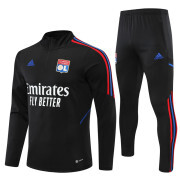 2022/23 Olympique Lyonnais black Training Tracksuit