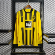 2022/23 Borussia Dortmund Home Long sleeve soccer Jersey