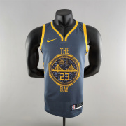 NBA -2018 GREEN #23 Golden State Warriors Grey NBA Jersey