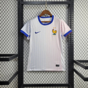 2024 European Cup France Away Woman soccer Jersey