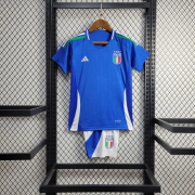2024/25 Italy home kids soccer jersey