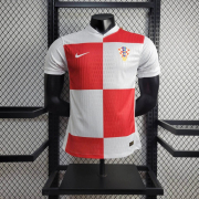 2024/25 Croatia home Long sleeve Player version soccer jersey