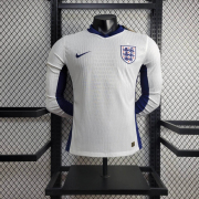 2024/25 England Home Long sleeve Player version soccer jersey