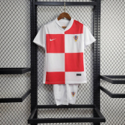 2024/25 Croatia home kids soccer jersey