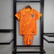 kids - 2024/25 England orange Goalkeeper Soccer Jersey