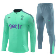2024/25 Tottenham Hotspur green Half Zip Training Tracksuit(Player version)
