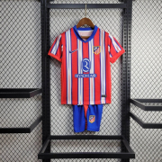 2024/25 Atletico Madrid home kids soccer Jersey