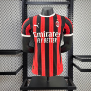 2024/25 AC Milan home player version soccer jersey