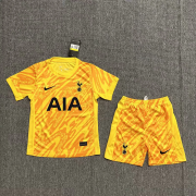 2024/25 Tottenham Hotspur yellow goalkeeper kids soccer jersey