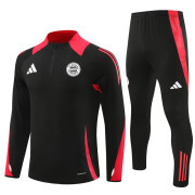 2024/25 Bayern Munich black Half Zip Training Tracksuit