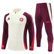 2024/25 Bayern Munich white Half Zip Training Tracksuit