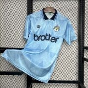 1989/91 Manchester City home Retro soccer jersey