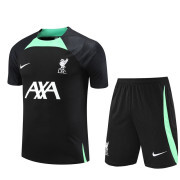 2024/25 Liverpool black Short sleeve Training Tracksuit