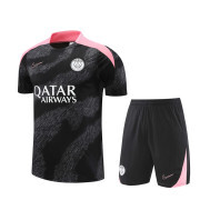 2024/25 PSG black Short sleeve Training Tracksuit