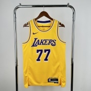 NBA - 2023 Los Angeles Lakers Doncic Yellow NBA Jersey