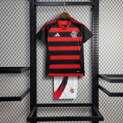 2025/26 Flamengo home Kids Kit soccer Jersey
