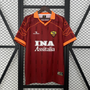 1999/00 Roma home Retro soccer jersey