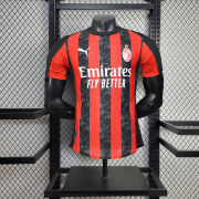 2025/26 AC Milan home player version soccer jersey
