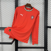 2025/26 Portugal home Long sleeves soccer Jersey