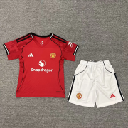 2025/26 Manchester united home kids Soccer Jersey