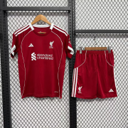 25/26 Liverpool home kids Soccer Jersey