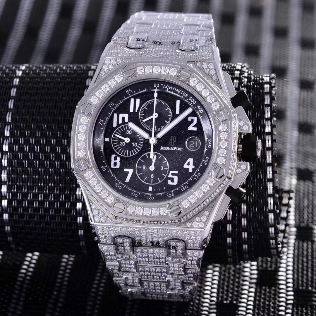 fossil watch iced out