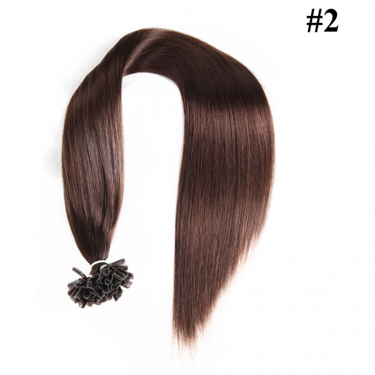 U-tip hair extension Human Hair Pre-Bonded #1 #613 #1B Brazilian hair