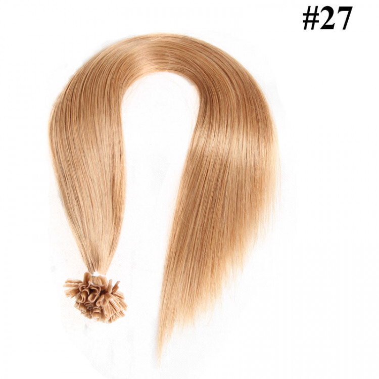 U-tip hair extension Human Hair Pre-Bonded #1 #613 #1B Brazilian hair